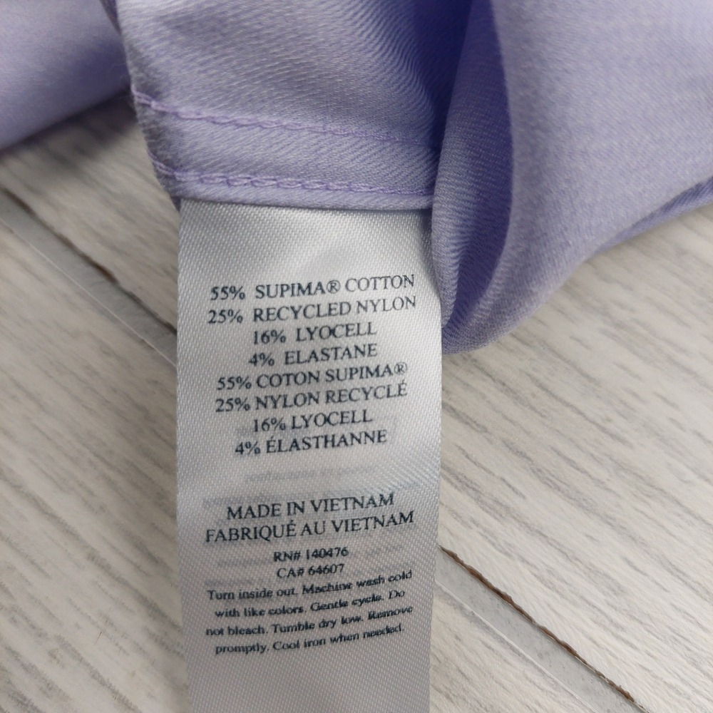 Faherty Button Down Shirt Mens Medium Purple Supi… - image 5